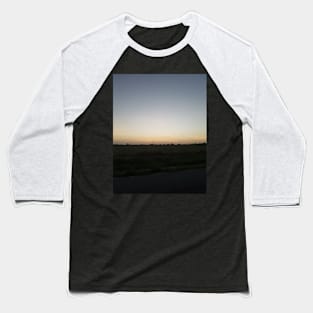 Simple Countryside Sunset Baseball T-Shirt